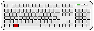 Alt-Taste auf Tastatur